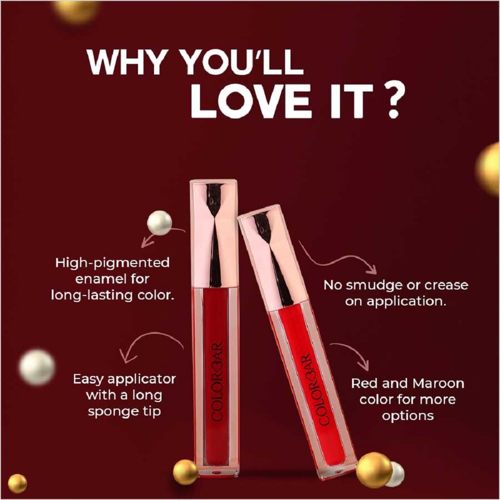 Colorbar Sindoor, Red, 3.8ml | Smudge proof formula | Long lasting sindoor from Colorbar