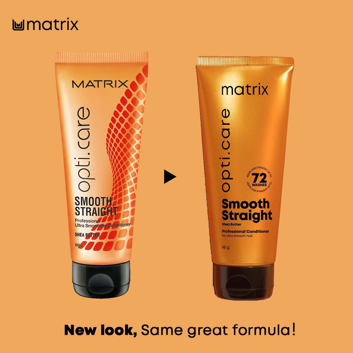 Matrix Opti Care Smooth Straight Professional Shampoo With Shea Butter, Paraben Free, 350ml & Opti Care Professional Conditioner  from Matrix