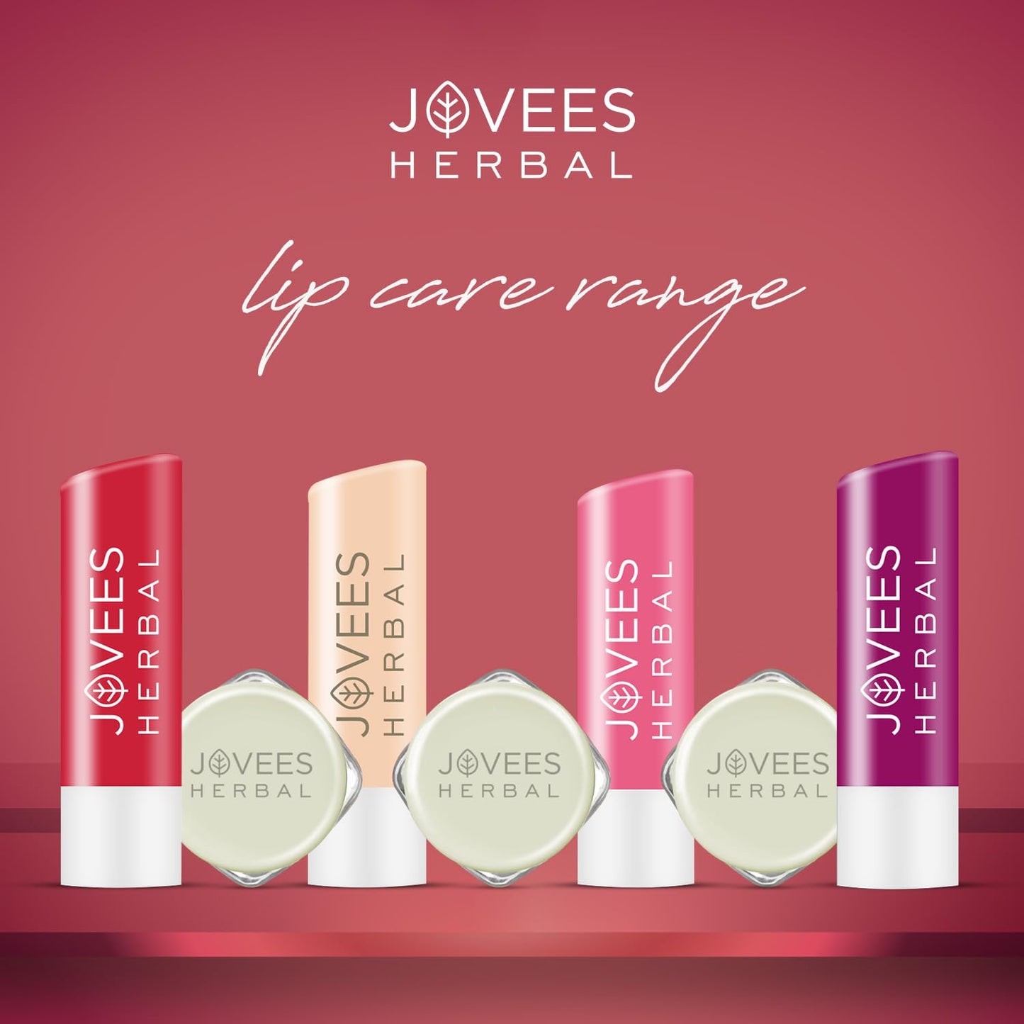Jovees Herbal Strawberry High Gloss Lip Balm | With Vitamin E | 24 hour Moisture | Gives soft and smooth lips 5g from JOVEES