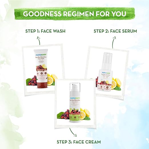 Mamaearth Bye Bye Blemishes Face Wash with Mulberry and Vitamin C for Even Skin Tone - 100 ml Gently Cleanses | Reduces Dark Spots | Brightens Skin | Reduces Pigmentation | Niacinamide face Wash from mamaearth