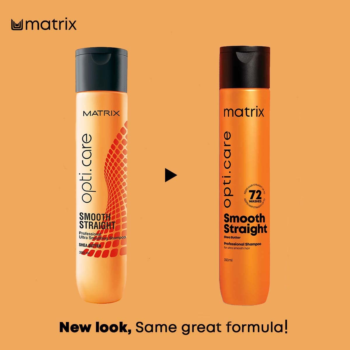 Matrix Opti Care Smooth Straight Professional Shampoo With Shea Butter, Paraben Free, 350ml & Opti Care Professional Conditioner  from Matrix