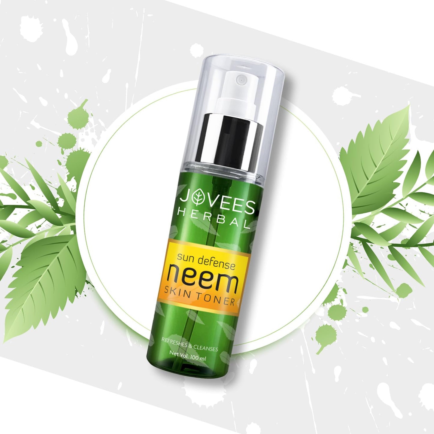 Jovees Herbal Neem Toner For Face, 100 ml | Skin Toner For Protection From Sun Damage & Tanning | All Skin Types | Paraben & Alcohol Free from JOVEES