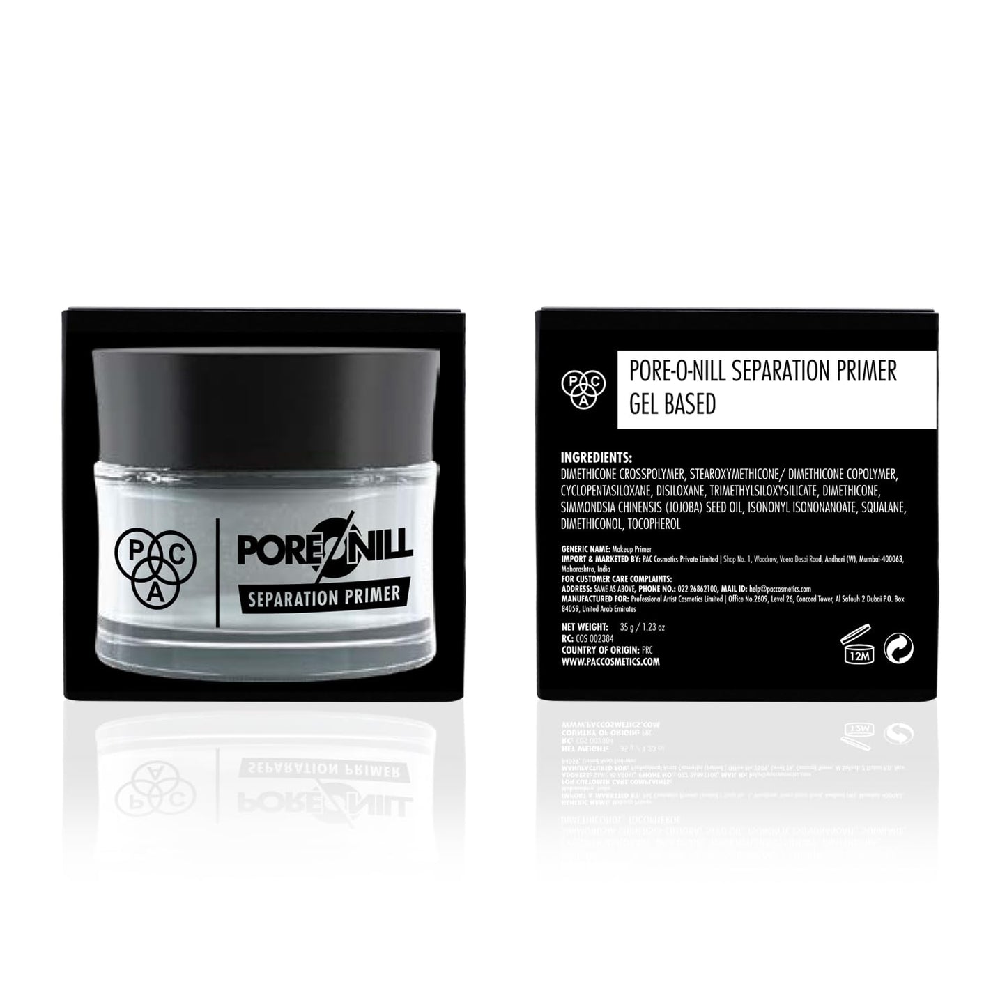 PAC Zero Pore Separation Cream - 01 | Lightweight Hydrating & Smoothening Face Primer for Wrinkles & Fine lines | Gel-based for All Skin | For Men & Women | 35g from PAC