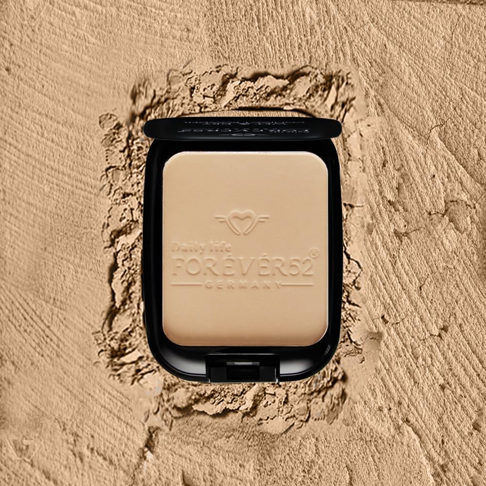 Daily Life Forever52 Dual Wet and Dry Compact With Sponge and Mirror (12g, Ivory) from Forever52