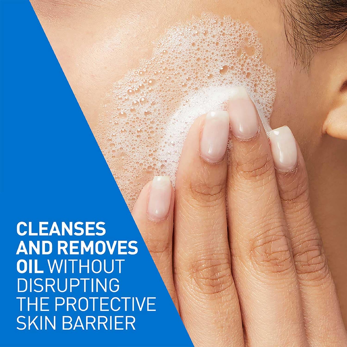CeraVe Foaming Cleanser For Normal To Oily Skin (236ml) - Dermatologist-Developed Facewash | Non-Comedogenic And Fragrance-Free Cleansers For Acne-Prone Skin cleansing foam from cerave