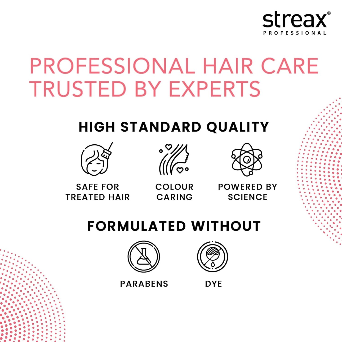 Streax Professional Argan Secrets MOISTURISING Shampoo for Women | Enriched with Argan Oil & UV Filter | Enhances Colour Retention | Cleanses & Nourishes Hair 300ml from Streax Professional