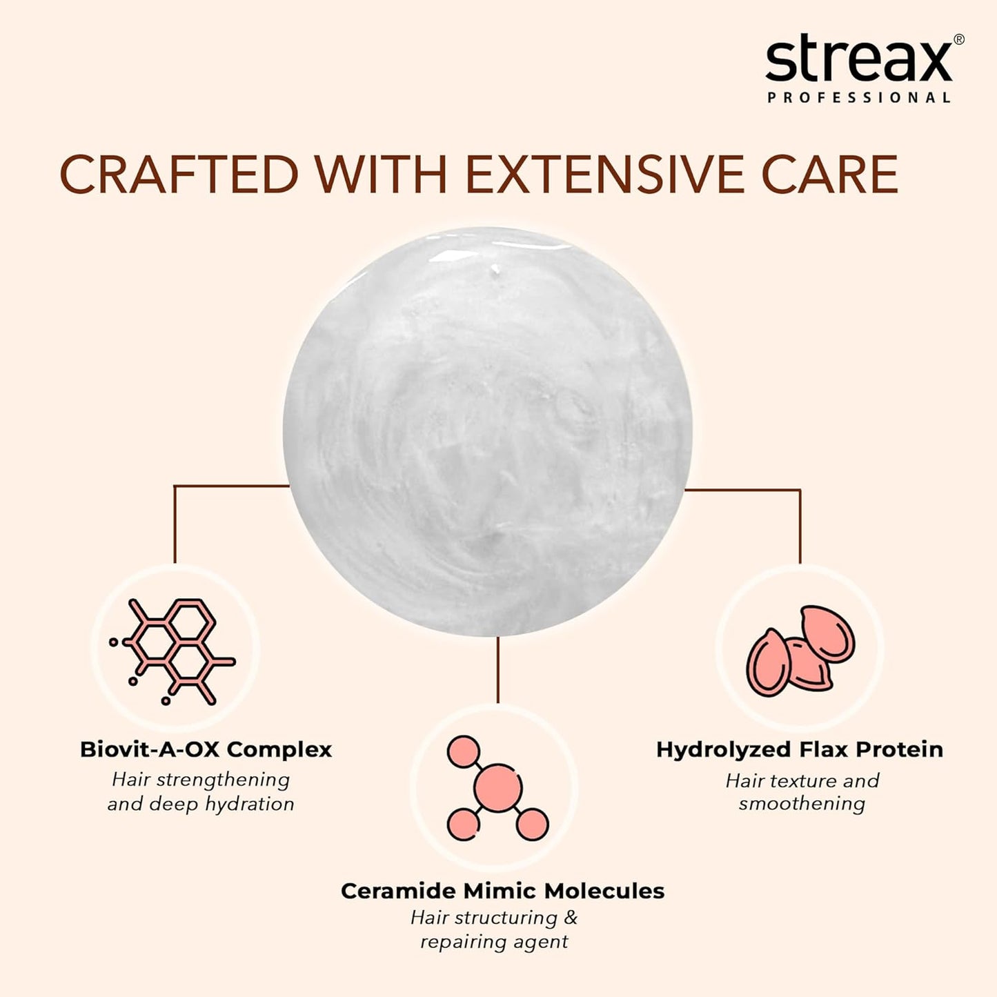 Streax Professional Pro Vitariche Repair Max Shampoo, 300Ml from Streax Professional