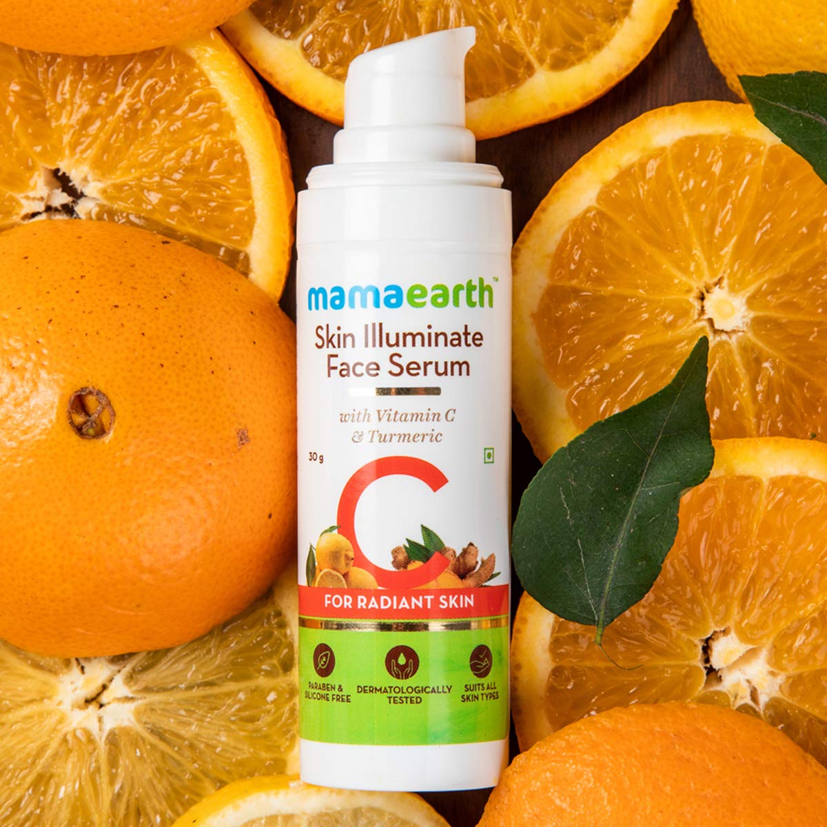 Mamaearth Skin Illuminate Vitamin C Face Serum For Glowing & Radiant Skin With High Potency Vitamin C & Turmeric For Unisex, 30g from Mamaearth