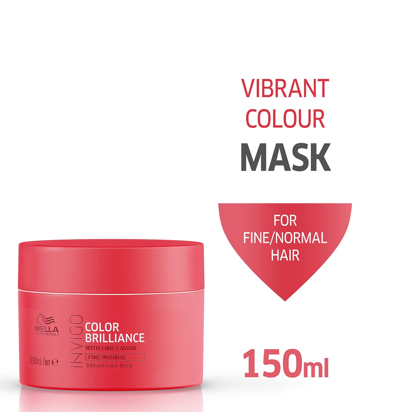 Wella Professionals INVIGO COLOR BRILLIANCE Mask for fine/normal hair 150ml and Shampoo for fine/normal hair, 250ml from WELLA