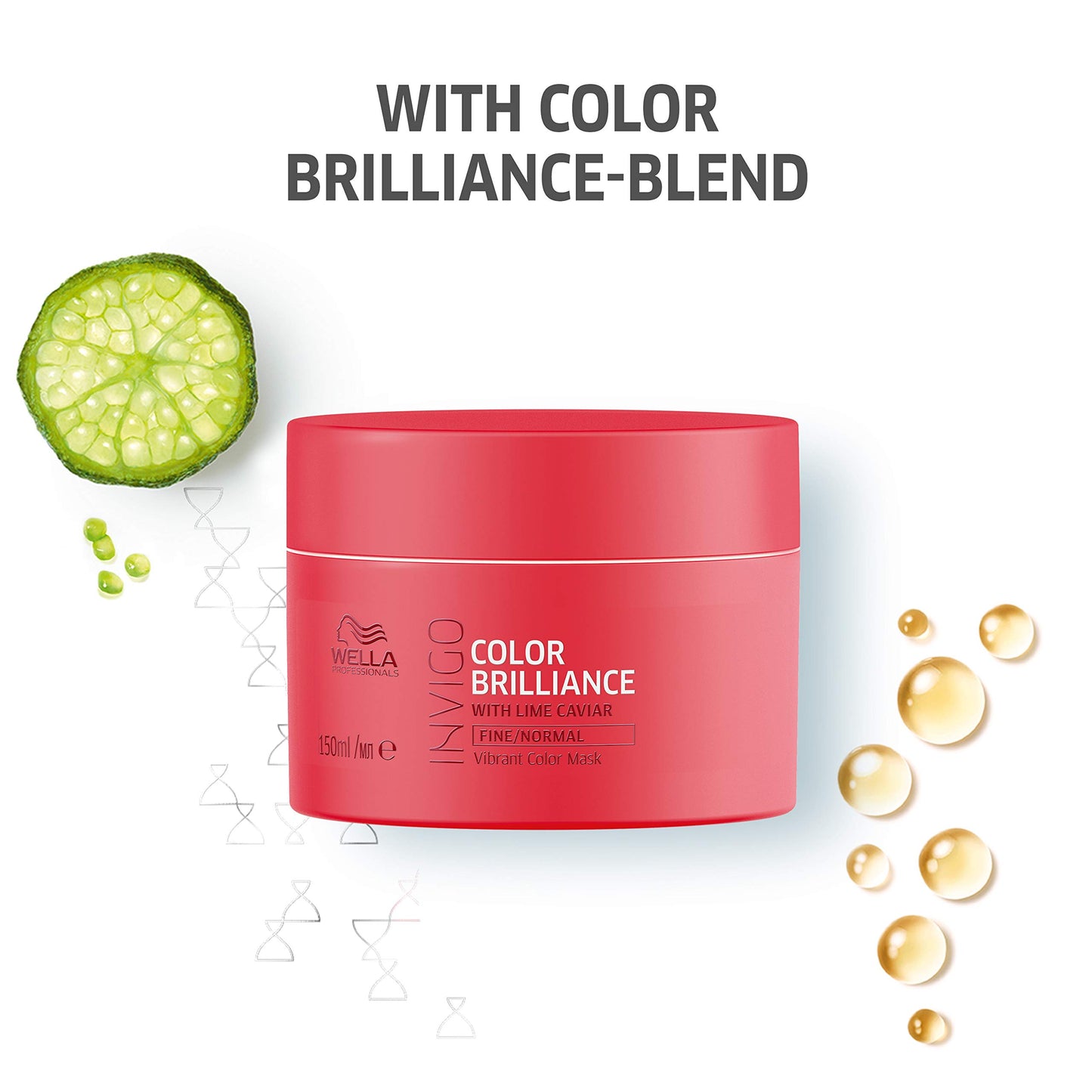 Wella Professionals INVIGO COLOR BRILLIANCE Mask for fine/normal hair 150ml and Shampoo for fine/normal hair, 250ml from WELLA