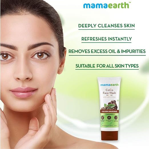 Mamaearth CoCo Face Wash for Women, with Coffee & Cocoa for Skin Awakening 100ml face Wash from mamaearth