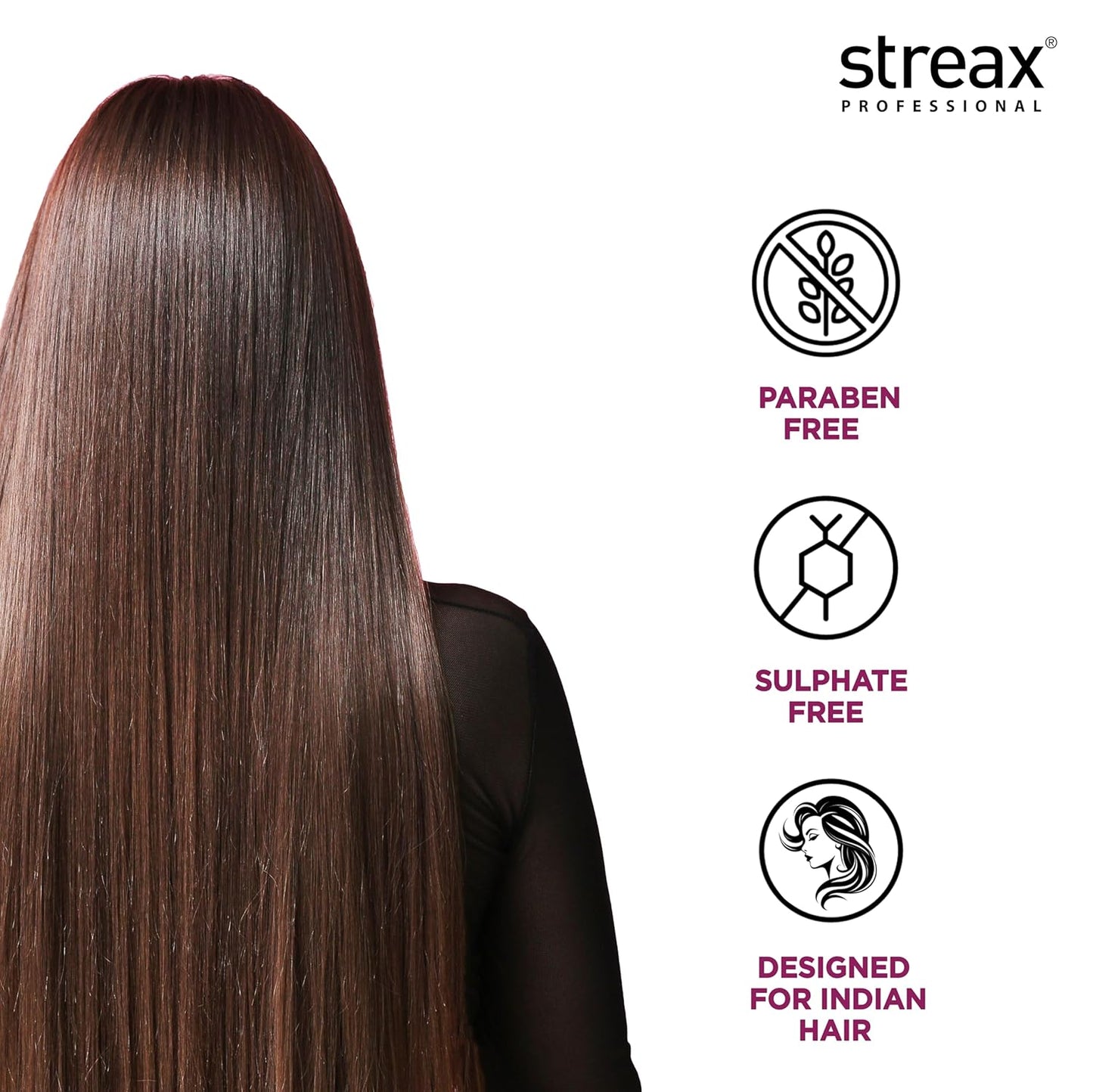 Streax Professional Canvoline Straightening Post Care Conditioner for Women's | Enriched with KeraCharge Complex | Anti Frizzy & Hair Breakage | Tangle Free Hair | Sulphate & Paraben free | 240 gm conditioner from strex