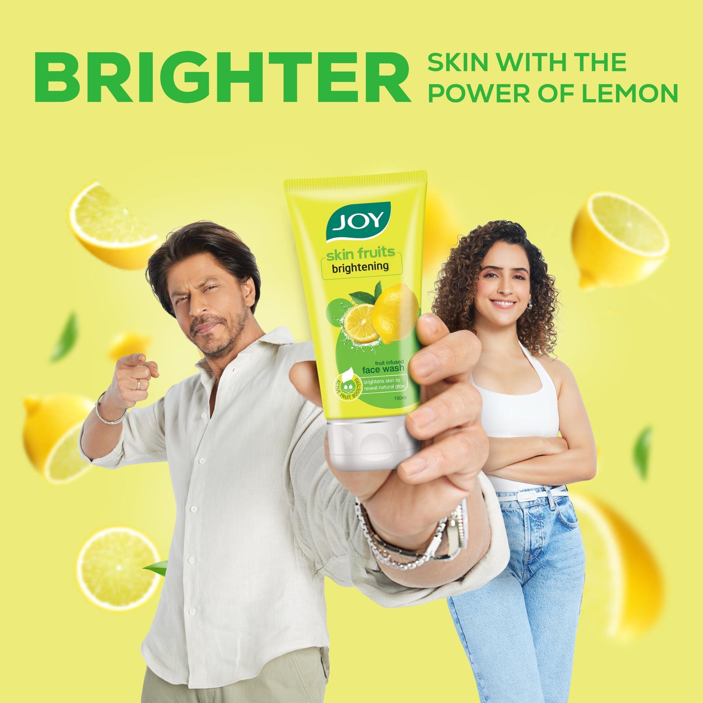 Joy Skin Brightening Lemon Face Wash (150ml) With Vitamin C For Naturally Glowing Skin | Removes Excess Oil & Dirt | Suitable For All Skin Types from JOY