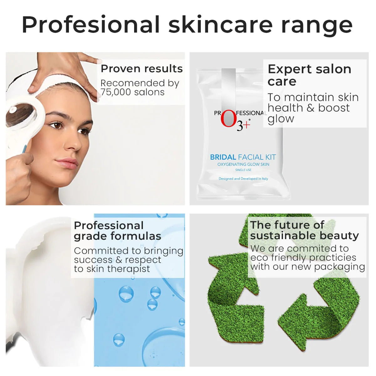 O3+ Bridal Facial Kit Oxygenating Glow Skin For Acne (81g, Single Use) facial Kits from O3+