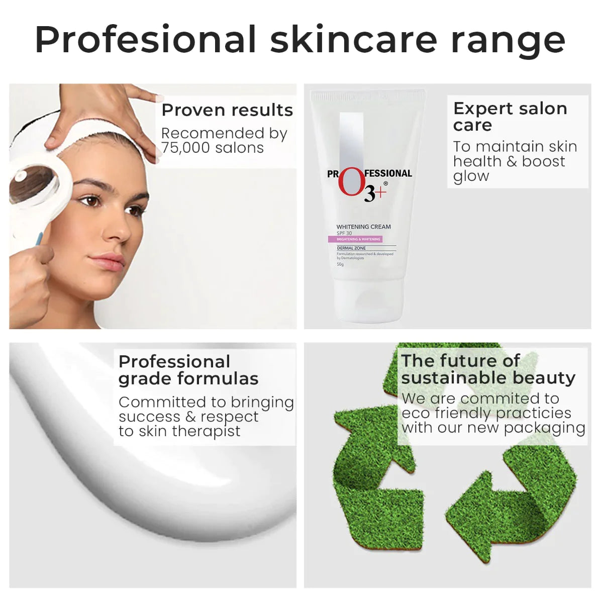 O3+ Whitening Face Cream SPF 30 Sunscreen for Skin Brightening, 50g Face Cream from O3+