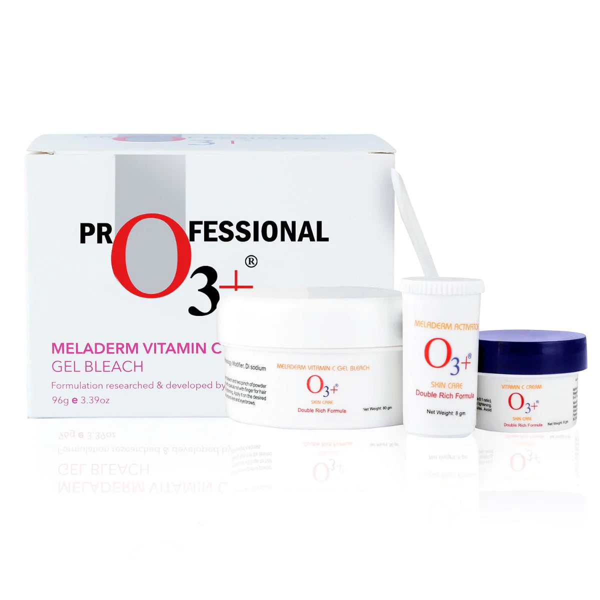 O3+ Meladerm Vitamin C Gel Bleach for Lightens Skin & Hair (96g) Bleach from O3+