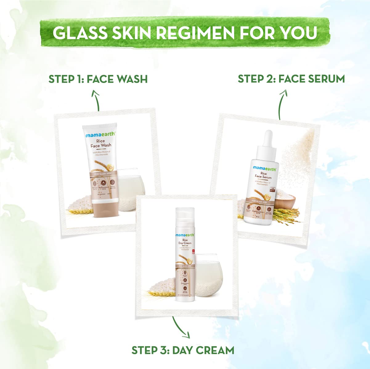 mamaearth Rice Face Wash With Rice Water & Niacinamide for Glass Skin - 100 ml