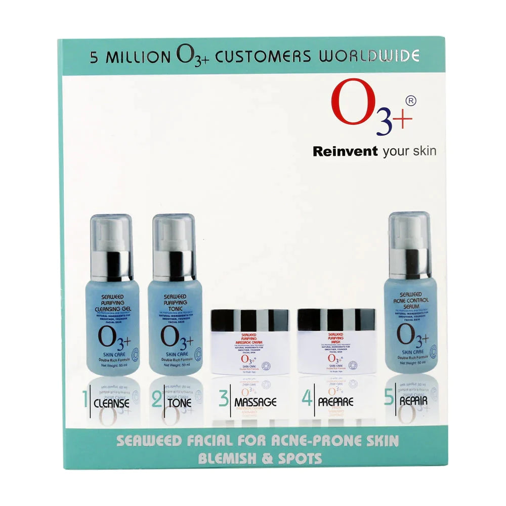 O3+ Seaweed Facial Kit for Brightening Skin (100g+15ml) facial Kits from O3+