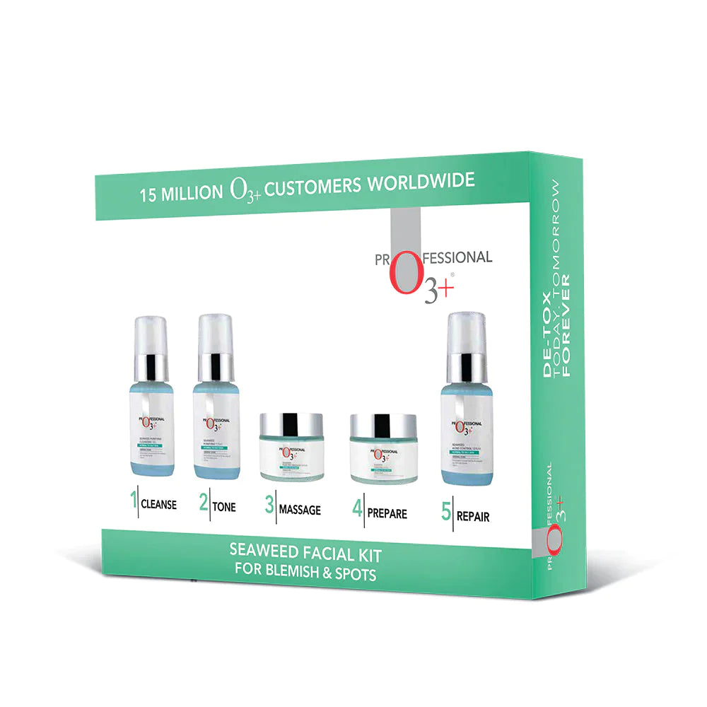 O3+ Seaweed Facial Kit for Brightening Skin (100g+15ml) facial Kits from O3+