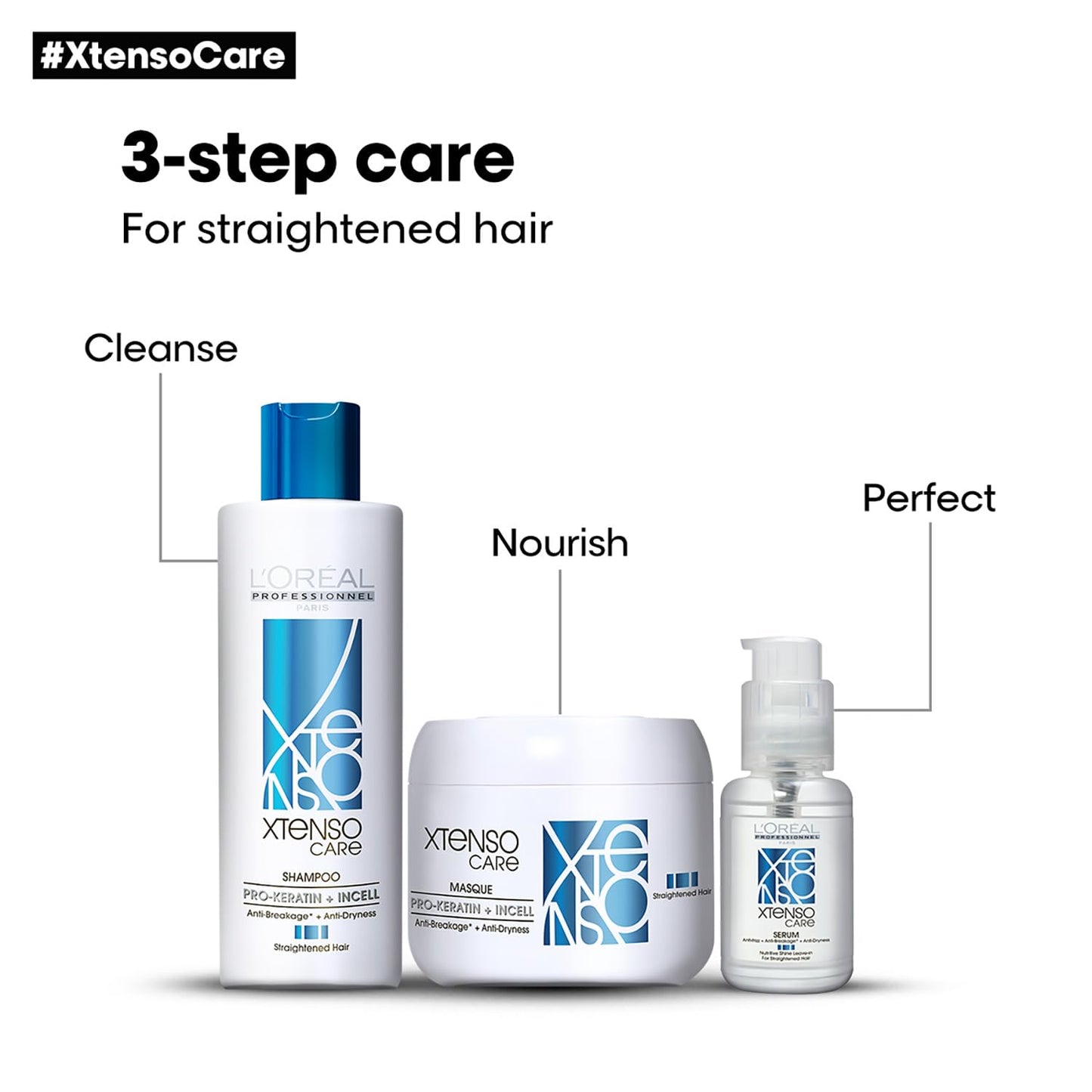L'OREAL PROFESSIONNEL PARIS Xtenso Care Serum, 50ml For Straightened Hair hair serum from loreal pro paris