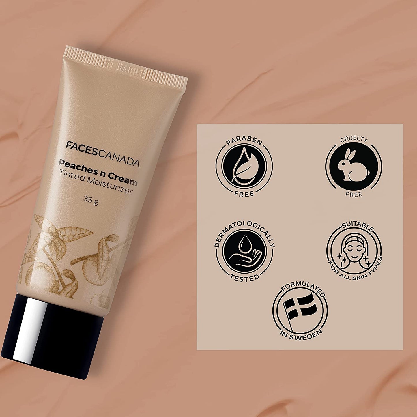 Faces Canada Peaches N Cream Tinted Moisturizer(35g)