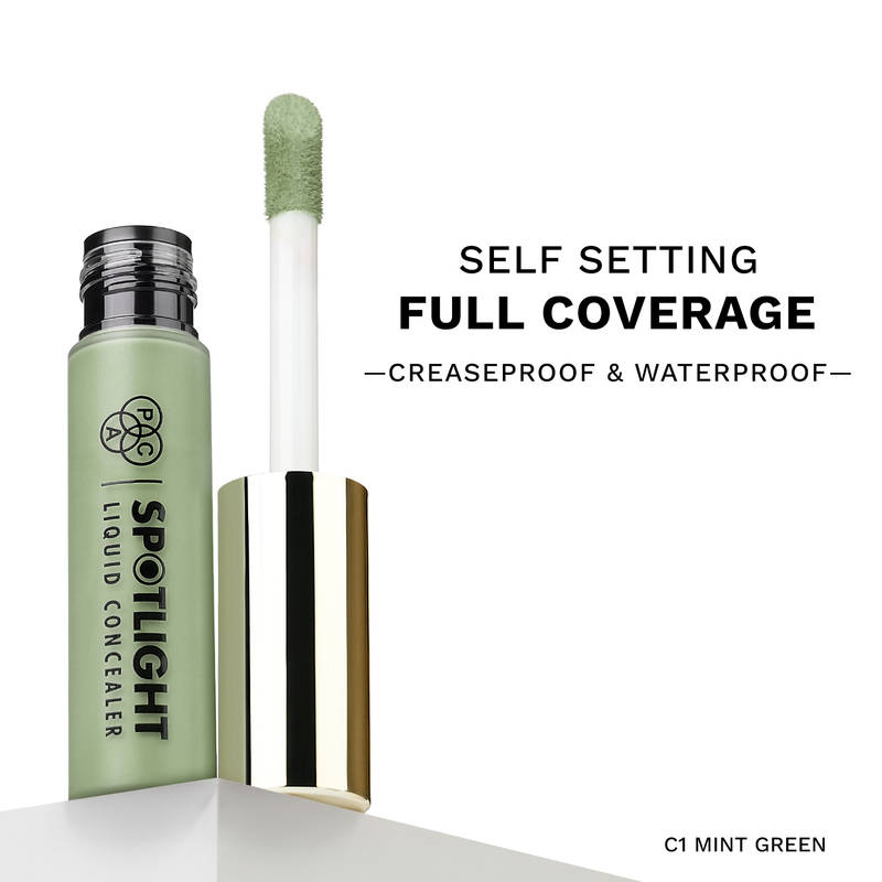 PAC Spotlight Liquid Concealer - Full Coverage Self Setting Creaseproof Formula