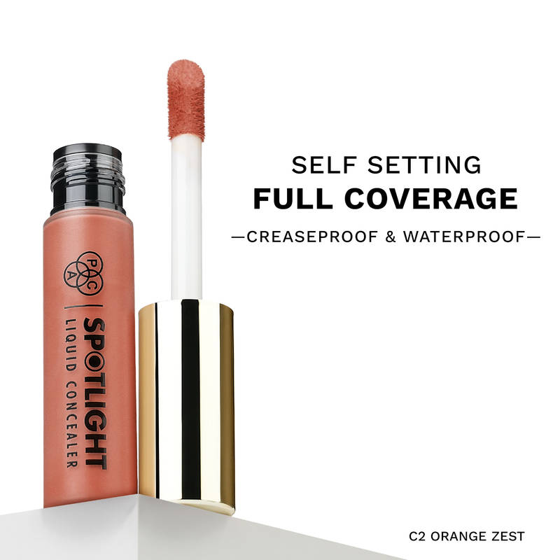 PAC Spotlight Liquid Concealer - Full Coverage Self Setting Creaseproof Formula