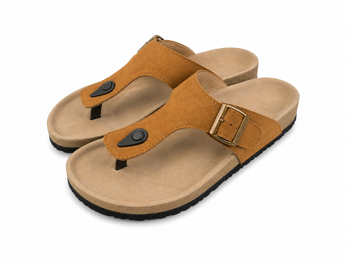 Trueman's London Men’s Toe Ring Sandals | Vegan Leather