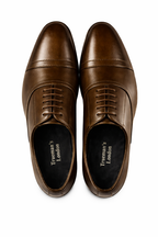Trueman's London Men’s Cap Toe Oxford Shoes | Crust Leather
