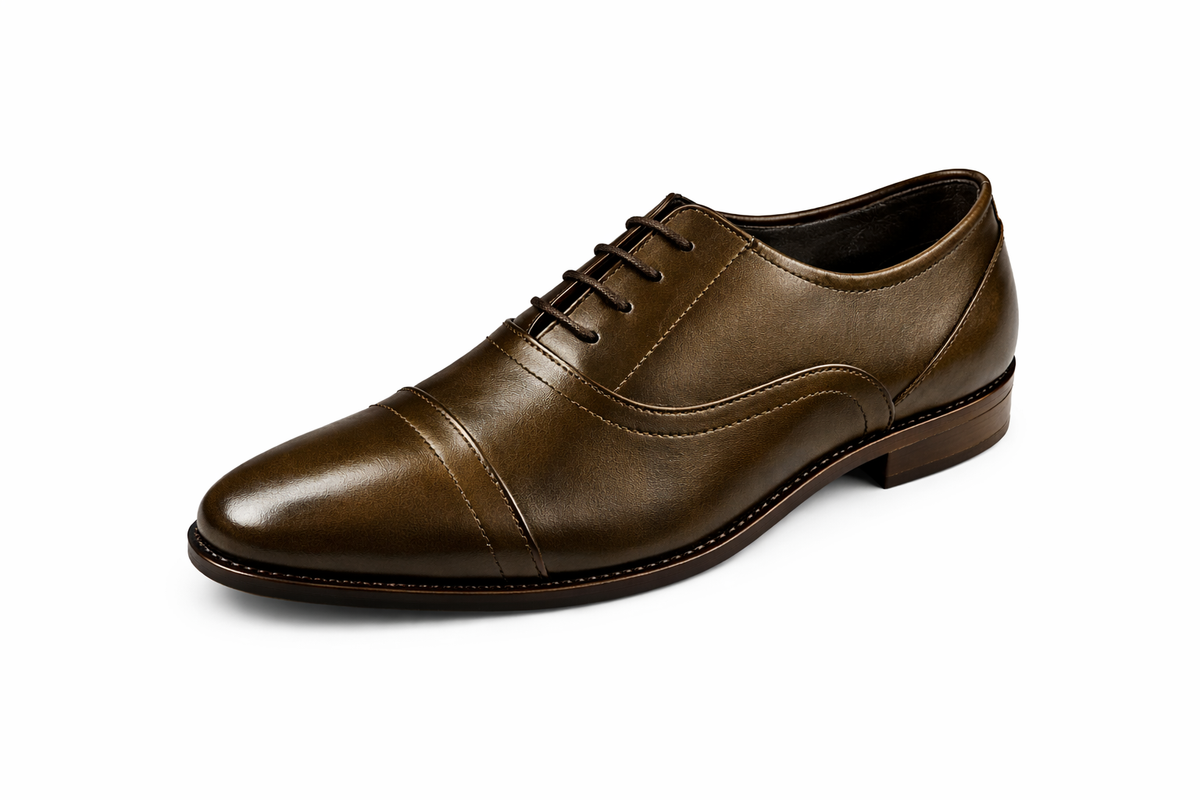 Trueman's London Men’s Cap Toe Oxford Shoes | Crust Leather