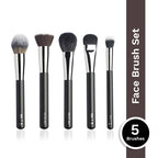 PAC Face Series - 5 Brushes Seamless Application Easy to Hold Synthetic & Natural Bristles