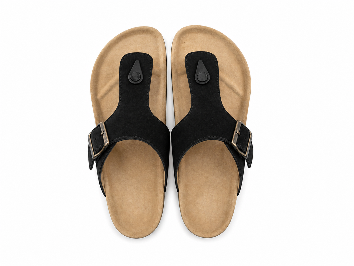 Trueman's London Men’s Toe Ring Sandals | Vegan Leather