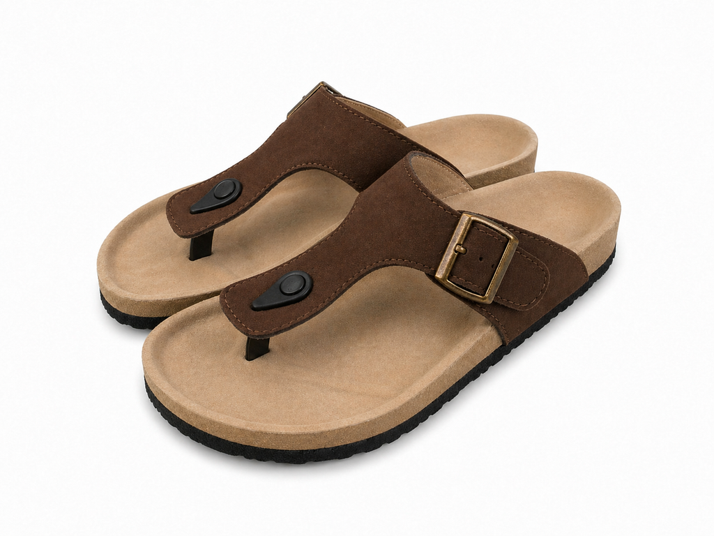 Trueman's London Men’s Toe Ring Sandals | Vegan Leather
