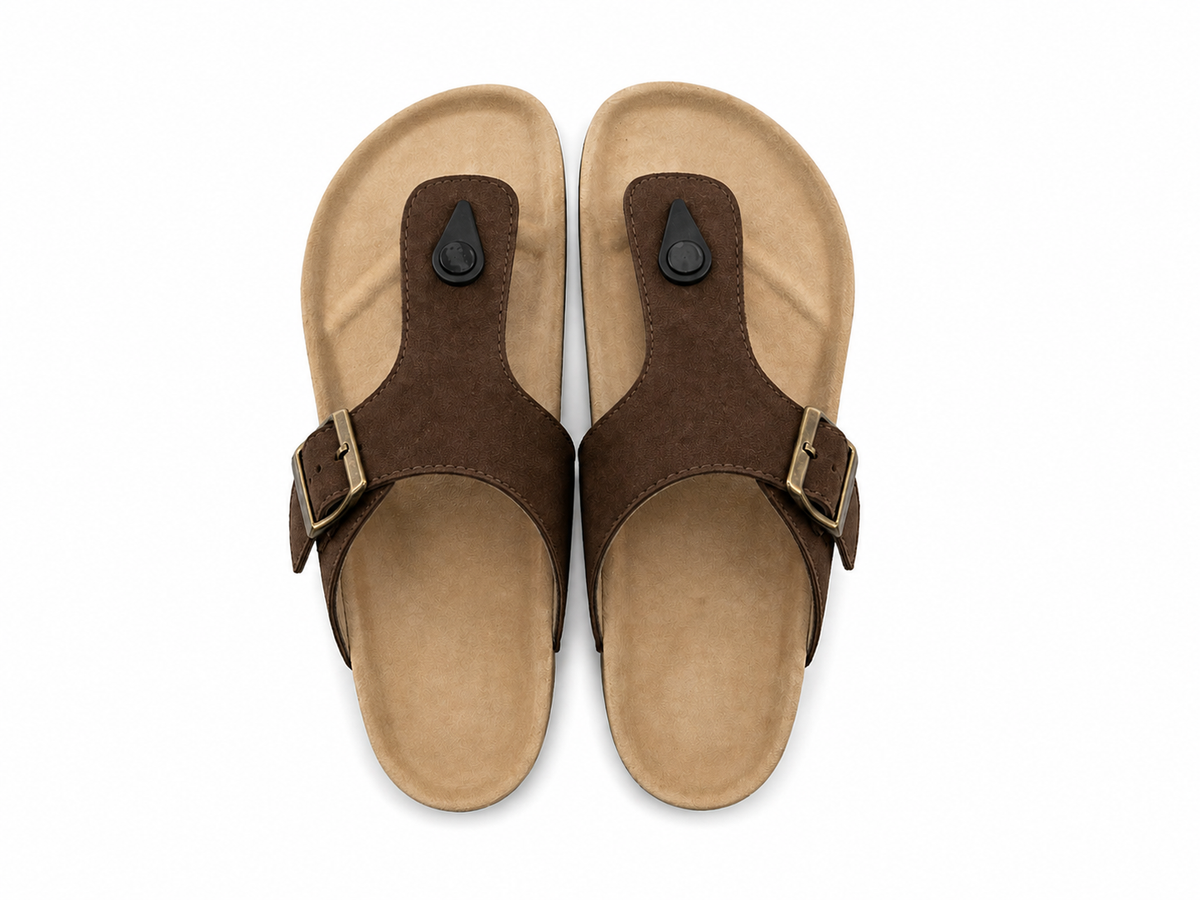 Trueman's London Men’s Toe Ring Sandals | Vegan Leather