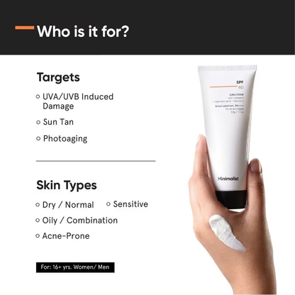 Minimalist SPF 60 PA ++++ Sunscreen With Antioxidant Silymarin,Senstive Skin, Acne & Pregnancy Safe (50gm) sunscreen from HAVIN