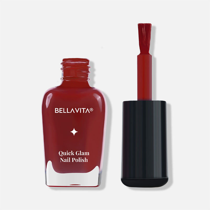 Quick Glam Nail Paint - 10ml (Wine Spill)