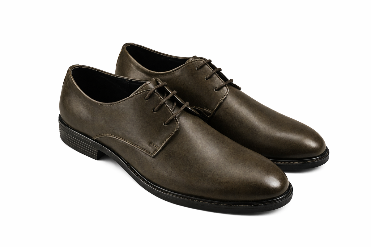 Trueman's London Men’s Plain Derby Shoes | Crust Leather
