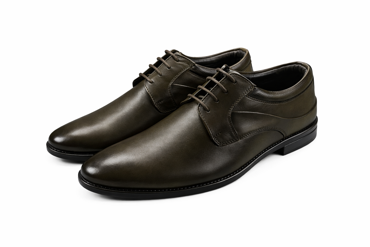 Trueman's London Men’s Saddle Derby Shoes | Crust Leather