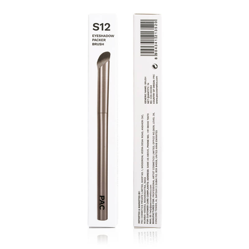 PAC S12 Eyeshadow Packer Brush - Dome Shaped Ideal for Detailed Application, Works with all Formulas