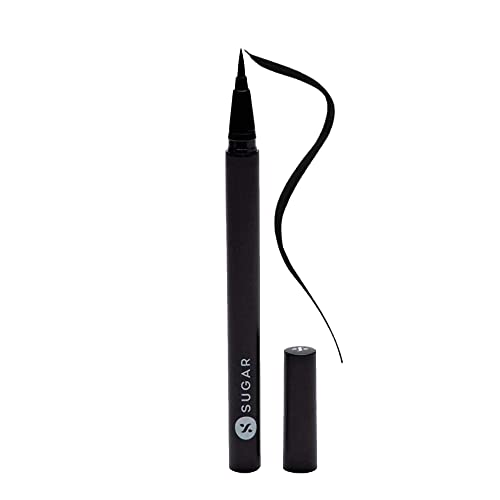 SUGAR Cosmetics - Arrested For Overstay - Waterproof Eyeliner - 01 I'll Be Black (Black Eyeliner) - Quick Drying, 100% Waterproof Eye Liner with Matte Finish  from SUGAR Cosmetics