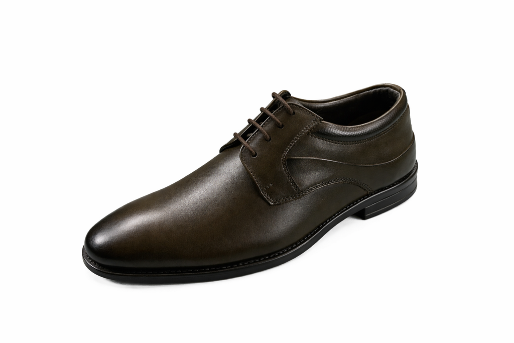 Trueman's London Men’s Saddle Derby Shoes | Crust Leather