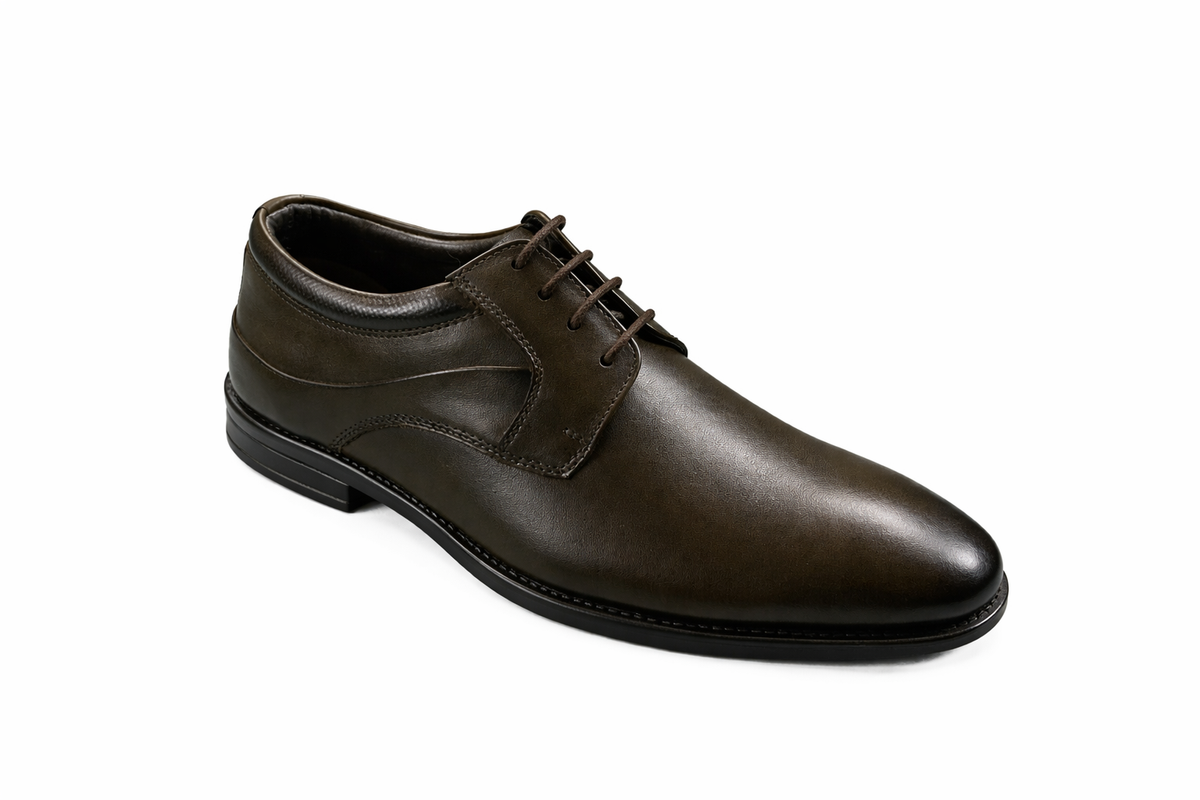 Trueman's London Men’s Saddle Derby Shoes | Crust Leather