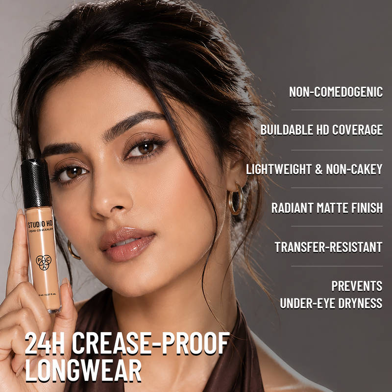 PAC Studio HD Liquid Concealer - Radiant Matte Finish, Long Wearing Buildable Coverage