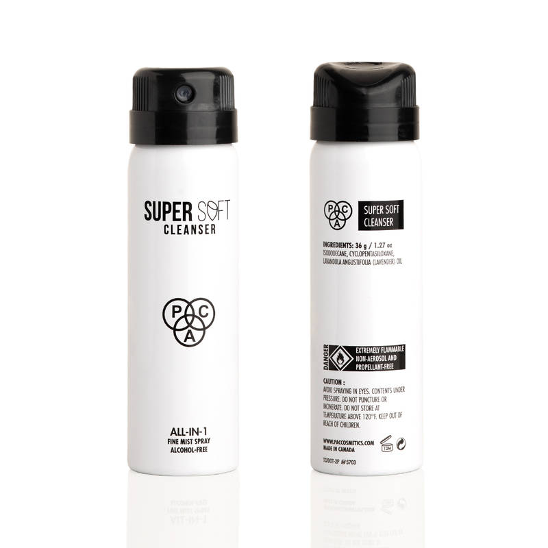 PAC Super Soft Cleanser - Removes Makeup Stains Gentle Formula Alcohol-free