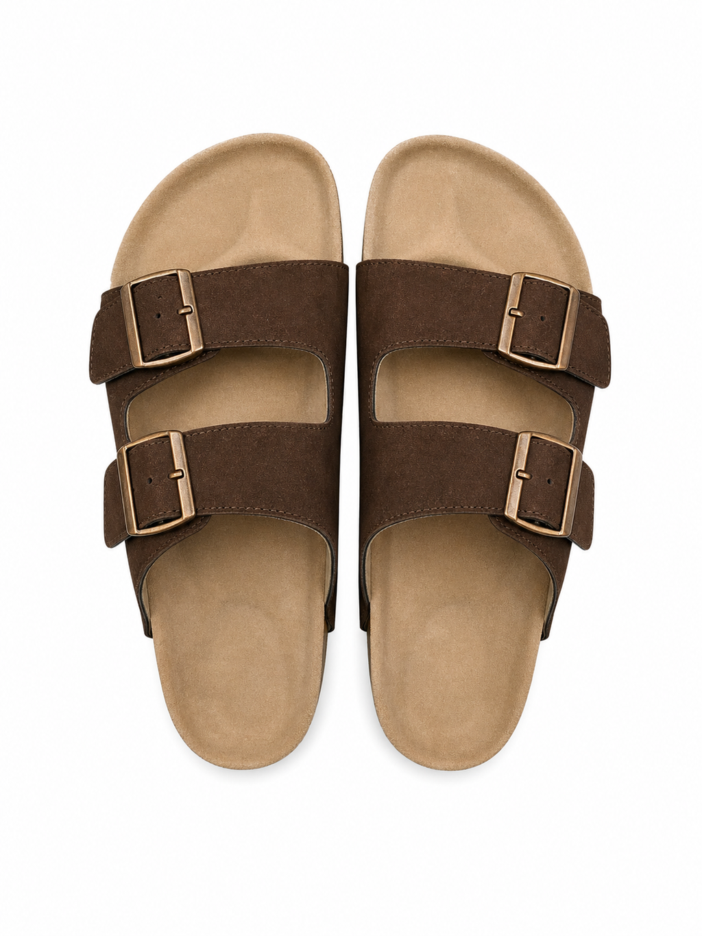 Trueman's London Men’s Double Strap Sandals | Vegan Leather