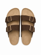Trueman's London Men’s Double Strap Sandals | Vegan Leather