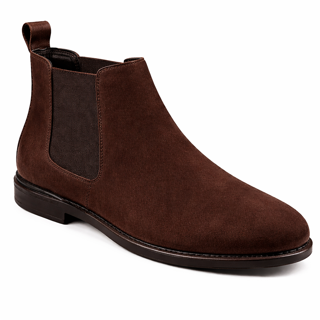 Trueman's London Men’s Chelsea Boots | Suede Leather