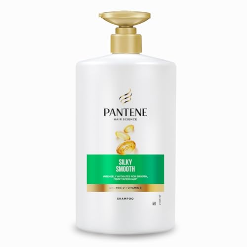 Pantene Hair Science Silky Smooth Shampoo 1000ml with Pro-Vitamins & Vitamin E for hydrated, frizz free hair,for all hair types, shampoo for women & men, shampoo for frizzy and dry hair Shampoo from Pantene