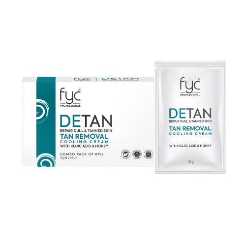 FYC Professional  DETAN TAN REMOVAL COOLING CREAM for REPAIR DULL & TANNED SKIN COMBO PACK OF 2  from FYC