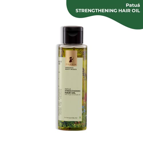 PILGRIM Amazonian Patuá STRENGTHENING HAIR OIL with Argan & Avocado oil for strong & silky hair | Lightweight Oil that Nourishes & Protects for women & men | 115 ml hair oil from Pilgrim